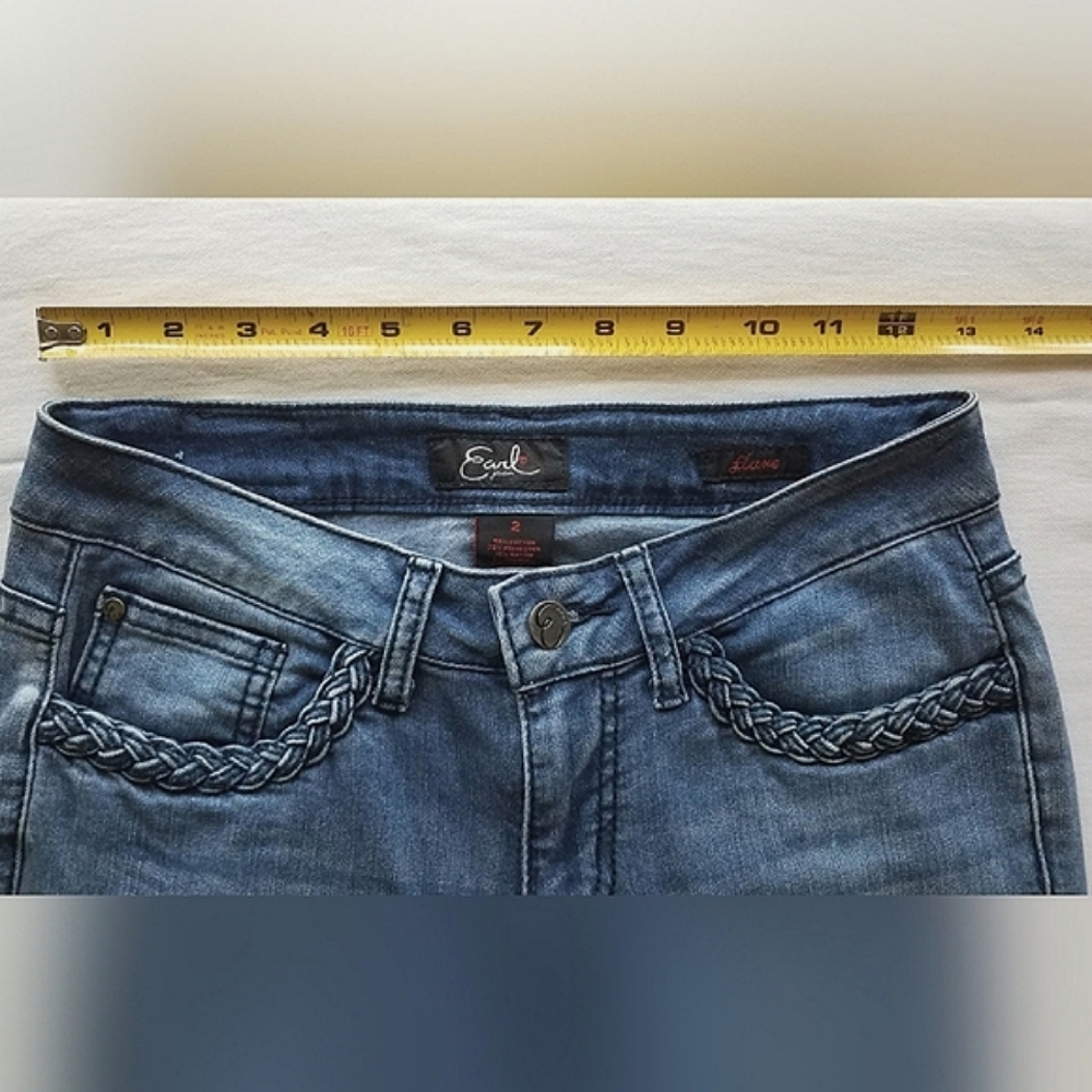 Earl Braided Pocket Y2K Bootcut Flare Jeans ⭐️⭐️ - Picture 7 of 7